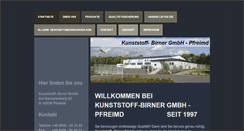 Desktop Screenshot of kunststoff-birner.de