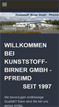 Mobile Screenshot of kunststoff-birner.de